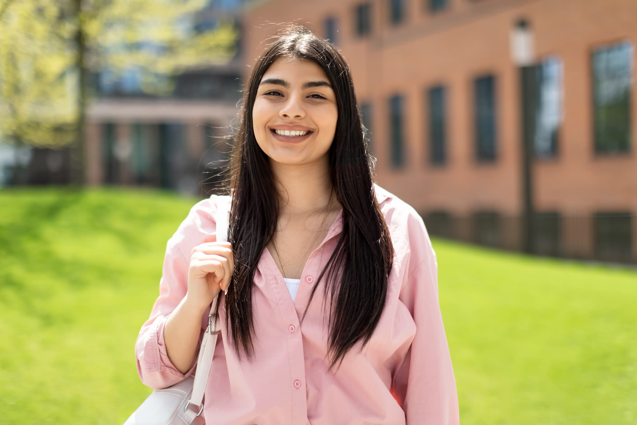 young woman at university