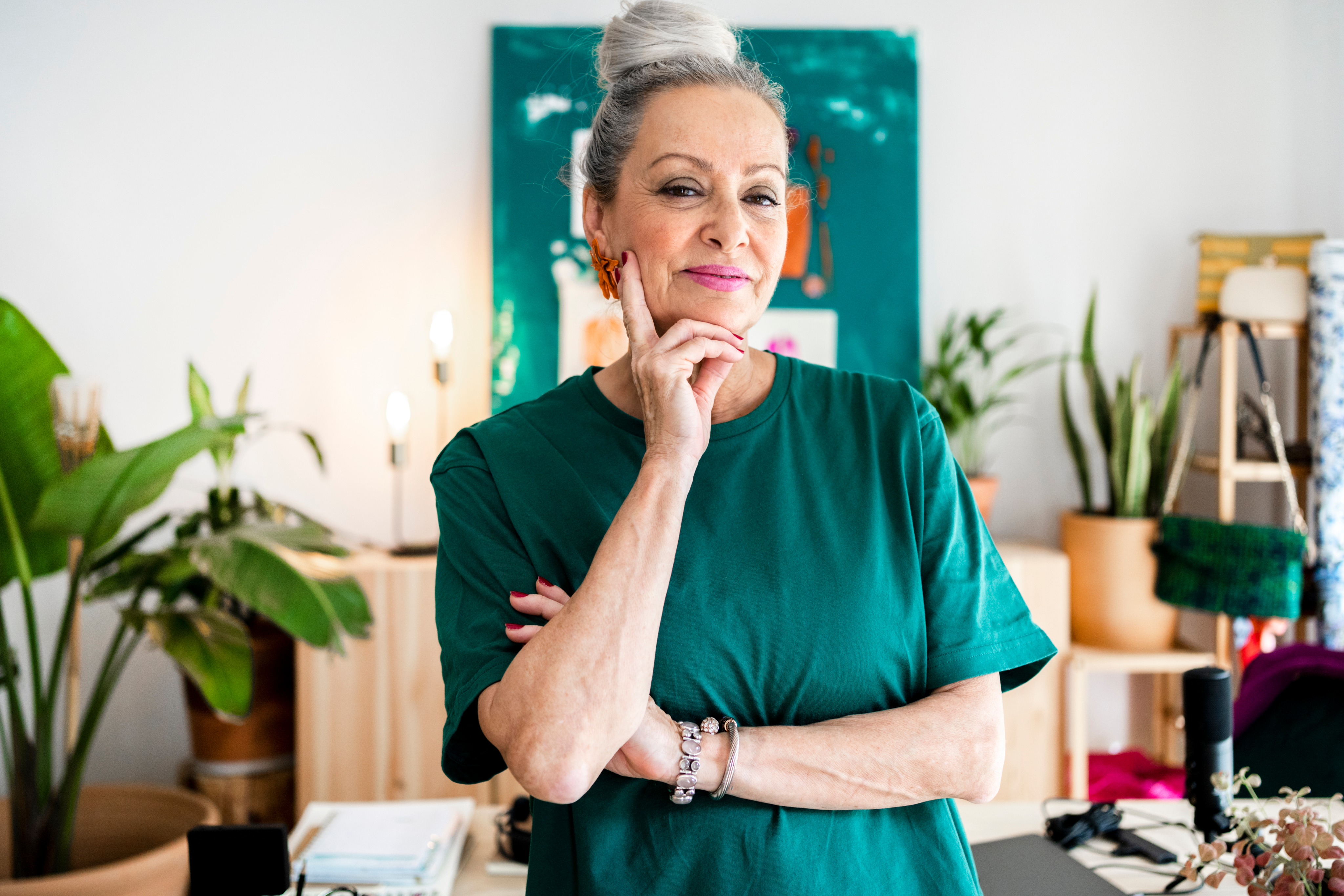 pensive woman considering Medicare Advantage Plans