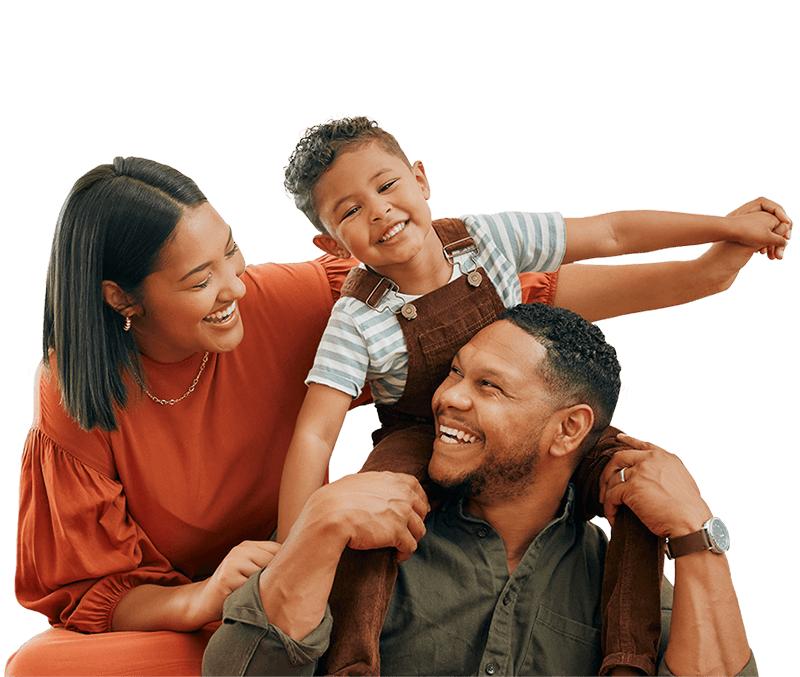 smiling family header