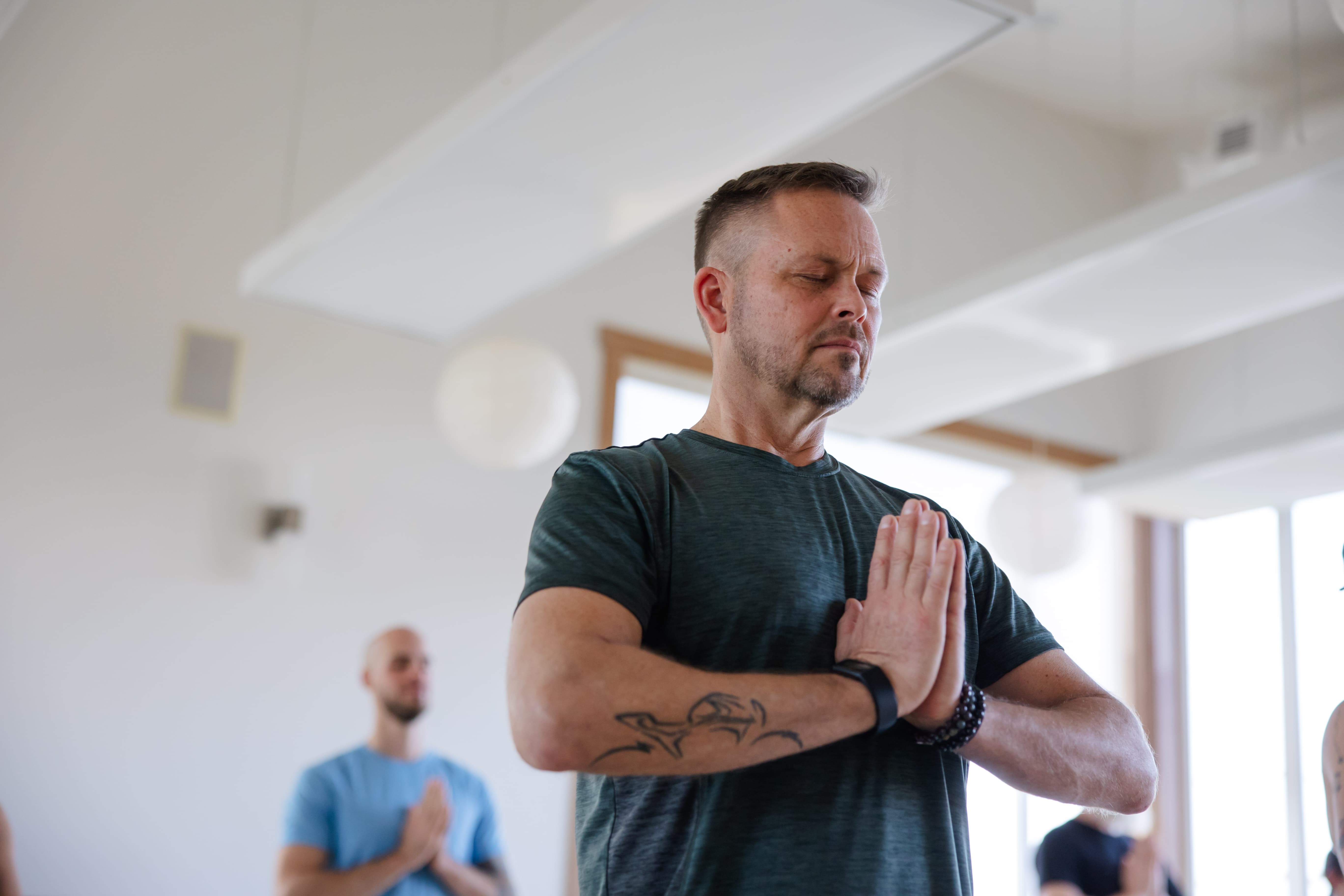 Man doing yoga